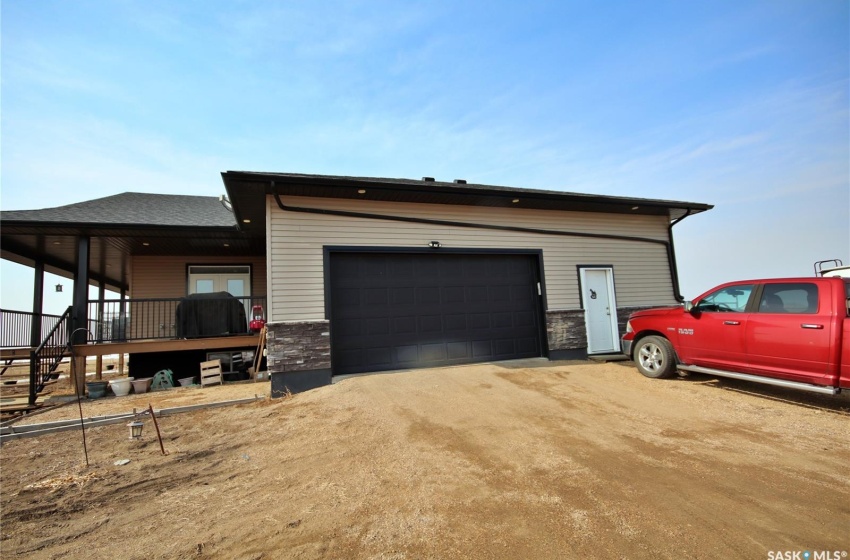 Double attached garage with workshop area