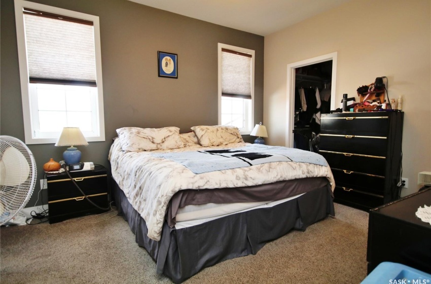 Carpeted bedroom