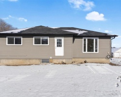 View of snow covered house