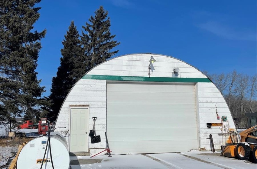 Heated Shop with overhead door.