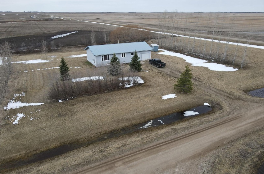 Aerial view with a rural view