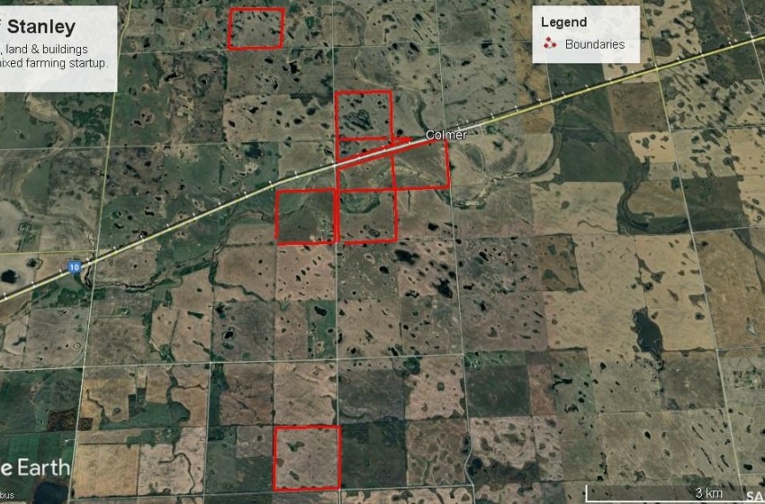 Farm Layout with #10 highway intersecting