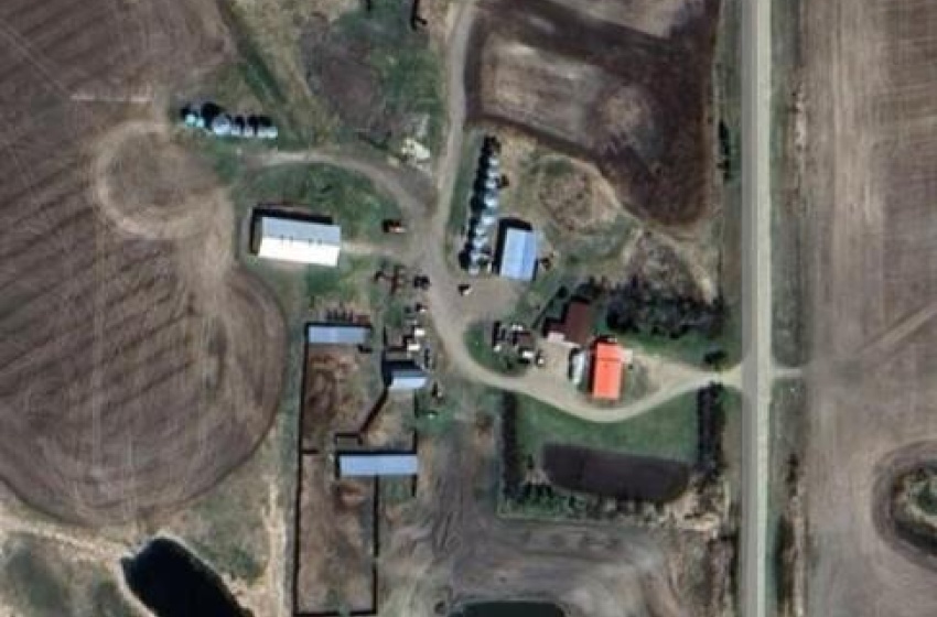 Satellite shot of yard infrastructure