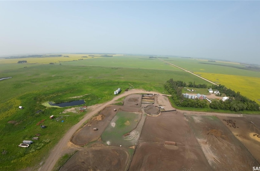 Aerial view with a rural view