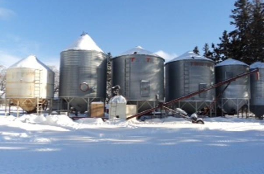 View of snow covered property