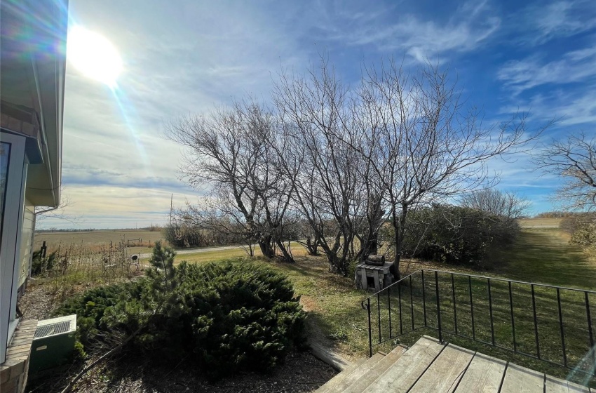 View of yard with a rural view