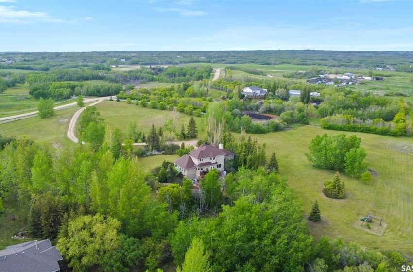 Aerial view with a rural view