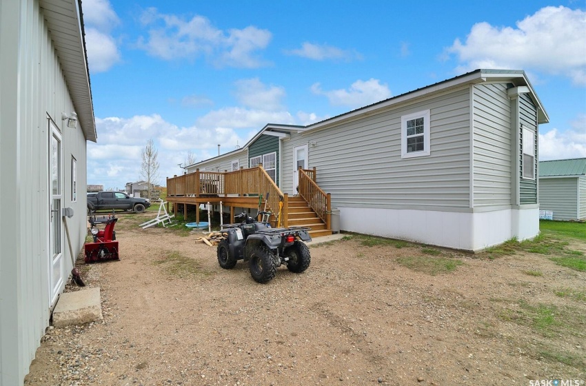 Back of property featuring a deck