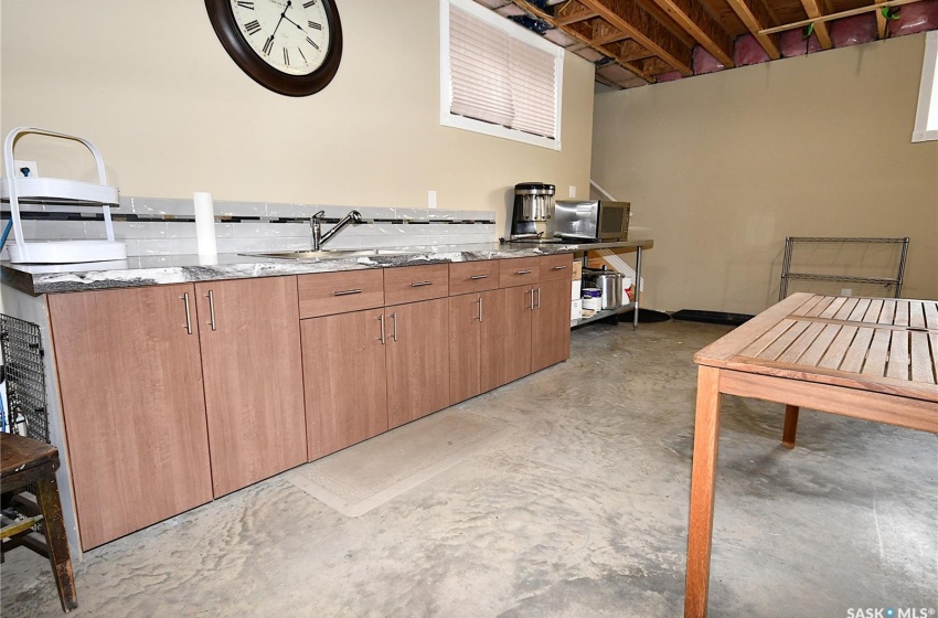 Kitchen area in Basement