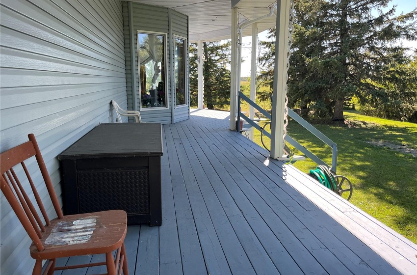 Deck with a lawn