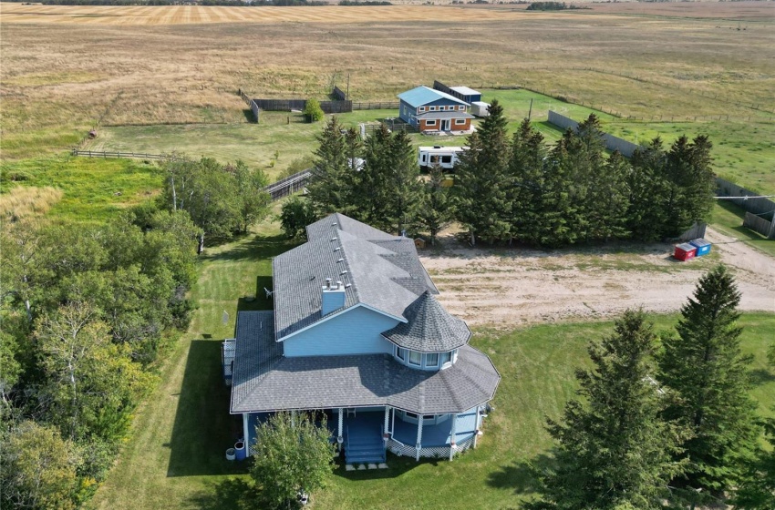 Aerial view featuring a rural view