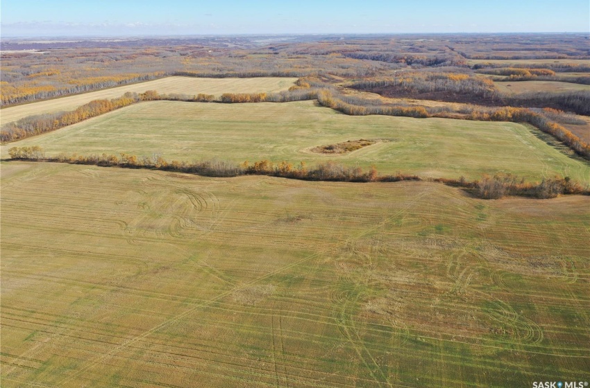 Aerial view with a rural view