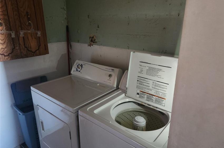 Laundry area featuring washing machine and dryer