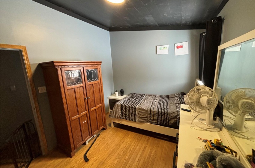 Bedroom featuring light wood-type flooring