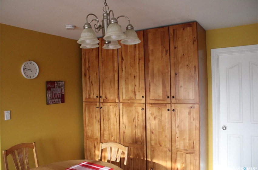 Dining room featuring an inviting chandelier