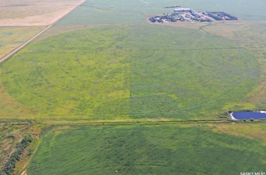 Aerial view with a rural view