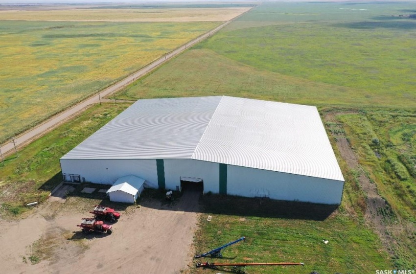 Aerial view with a rural view