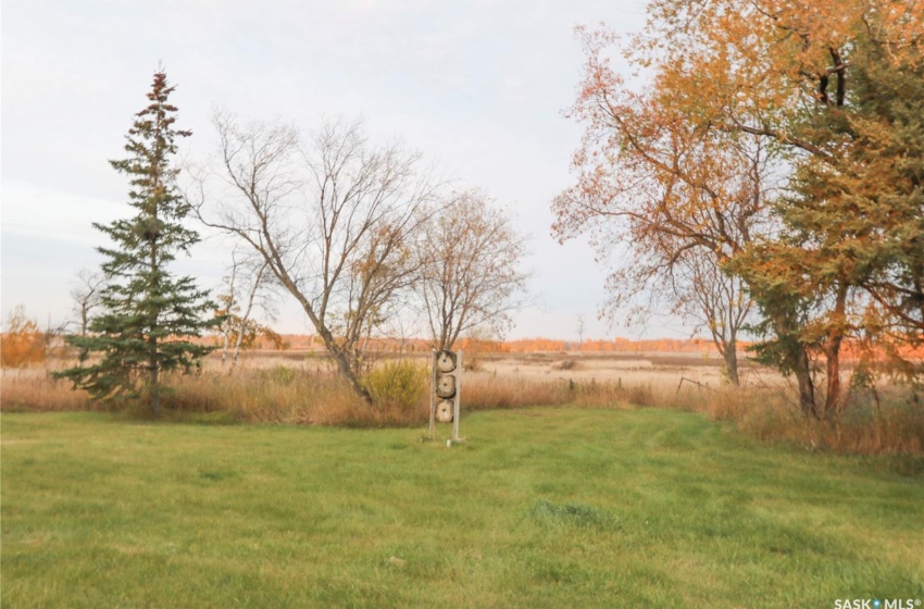 View of yard with a rural view