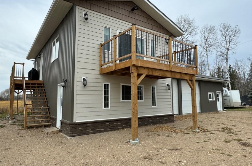 East deck off the living area on the second level