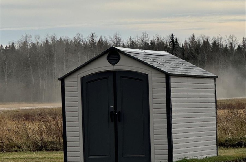 garden shed by the garden