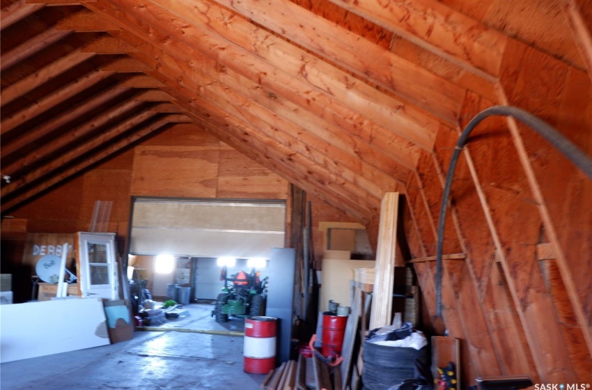 View of unfinished attic