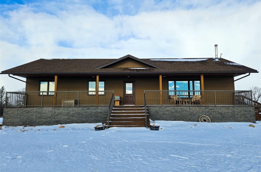 View of front of home with a porch