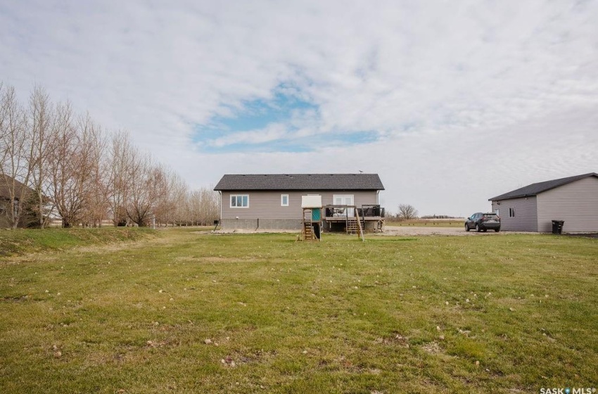 View of yard featuring a deck